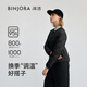 冰潔BINJORA 2025冬季輕薄羽絨服女內搭打底外套女短款圓領小個子夾克 黑色 L 170/92A