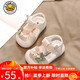 G.DUCK KIDS小黃鴨學(xué)步鞋夏季防滑女寶寶涼鞋公主鞋0-2-3-4歲嬰幼兒軟底 米白色 23 碼 內(nèi)長14.5厘米