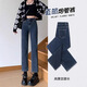 燠陽(yáng)牛仔煙管褲女2025新款春夏小個(gè)子高腰顯瘦窄版修身九分直筒牛仔褲 藍灰色 32 【130-140斤】