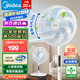 美的（Midea）電風(fēng)扇家用遠(yuǎn)距送風(fēng)遙控智能落地扇七葉智能感溫立式電扇宿舍臥室搖頭 【25年新品】升級(jí)AI聲控風(fēng)隨溫變款35AS