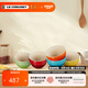 酷彩（Le Creuset）炻瓷米飯碗 湯碗 面碗 沙拉碗 家用碗套裝大碗彩虹系列漸變色 10cm韓式米飯碗5件套彩色