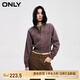 ONLY春季潮流休閑字母印花連帽短款開衫衛(wèi)衣女|12419R012 E09 深塵灰色 L 170/88A