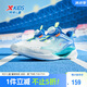 特步（XTEP）兒童童鞋小童氫風旋鈕扣密網(wǎng)科技運動跑鞋 帆白/普魯士藍 32碼