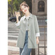 絲柏舍寬松款風(fēng)衣2025秋裝新款女裝條紋拼接通勤風(fēng)中長(cháng)款上衣