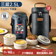 泰福高（TAFUCO）可微波鈦保溫飯盒上班族三層大容量學生成人2.5L鈦便當飯盒 T0392