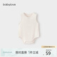 babylove嬰兒包屁衣夏季薄款莫代爾連體衣寶寶無袖背心三角爬服睡衣夏裝