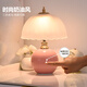 優(yōu)麗美家2025款充電觸摸臥室床頭臺燈結婚陪嫁長(cháng)明燈浪漫高級裝飾主臥房間 觸摸充電【粉色款】變光+調光