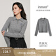 茵曼（INMAN）毛衣女POLO領(lǐng)2025春季套頭針織衫女裝新款通勤長袖毛衣上衣 貴族灰 S
