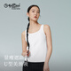 金利來(lái)女士背心女吊帶美背內搭長(cháng)絨棉透氣夏季高彈力螺紋顯瘦打底上衣 玉石白 2XL (175)