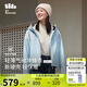 蕉下（beneunder）三合一沖鋒衣LS19523女短外套風(fēng)衣防風(fēng)氣絨保暖棉服 清羽藍(lán)L