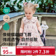 嫚熙（EMXEE）童裝吊帶連衣裙女童公主裙女寶無(wú)袖長(cháng)裙2025新款夏季寶寶裙子 玫瑰圓舞曲 80 cm 【9-18個(gè)月】