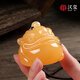 漢璽天然玉石桌面擺件招財(cái)金蟾手把件工藝品擺件辦公室家居裝飾品送禮 招財(cái)金蟾【贈(zèng):禮盒】