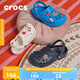 crocs卡駱馳貝雅兒童洞洞鞋男女童戶外包頭沙灘鞋拖鞋/207013/207012 白色-100 35 (215mm)