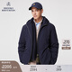 布克兄弟（BrooksBrothers）男士冬新款白鴨絨純色羽絨服保暖外套 4004-藏青色 L