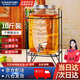 維納仕冷水壺帶龍頭玻璃泡酒桶果汁缸飲料桶牛碧桶檸檬桑葚果茶桶冷飲罐可樂桶酒封罐5L