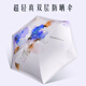 澤時(shí)雨中國風(fēng)太陽(yáng)傘超強防曬遮陽(yáng)傘防紫外線(xiàn)黑膠女士超短超輕便攜晴雨傘 超輕超短/雙層防曬-迷霧紫