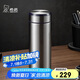 希諾保溫杯男士不銹鋼泡茶杯子商務(wù)辦公車(chē)載水杯XN-5608A深藍(lán) 460mL