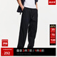 杰克·瓊斯（JACK&JONES）25年男裝夏季休閑褲男潮流簡約寬松直筒褲輕便彈力男褲薄款褲子 E40黑色 常規(guī) 31 175