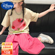 迪士尼（Disney）童裝女童夏裝套裝2025年新款甜美兩件套兒童衣服女孩短袖T恤褲子 6202套裝 140 建議9~10歲（130-140cm）