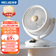美菱（MeiLing）家用空氣循環(huán)扇臺式桌面小型電扇辦公室輕音搖頭節(jié)能學生宿舍四季適用對流電風扇臺扇 升級搖頭款【遠距離送風+左右自動搖頭】