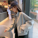 俞兆林拉鏈運(yùn)動(dòng)外套女2025春秋新款棒球服休閑顯瘦夾克開衫上衣寬松百搭 淺灰色【5273】zl L 【建議100-120斤】