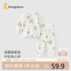童泰（TONGTAI）嬰兒內(nèi)衣套裝春秋季純棉寶寶家居服長(zhǎng)袖秋衣高腰秋褲綠色110cm