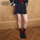 Teenie Weenie小熊女裝半身裙2025年秋季新款學(xué)院風(fēng)時(shí)髦復古百褶裙 藏青色 M