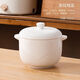 喆系陶瓷燉盅食品級雙蓋設計燉梨煲湯家用500ml容量2025新款純白燉盅 純白條紋燉盅【1只裝】 1cm