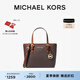 MICHAEL KORS邁克高仕 MK Jet Set  travel 女士迷你老花托特包 棕色 200