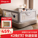 丸丫K2嬰兒床圍欄寶寶防摔護(hù)欄床邊防掉檔板免打孔三面1.5+2+2米