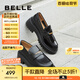 百麗（Belle）張凌赫推薦海鷗樂福2.0版25秋新女商場(chǎng)款英倫皮鞋B5J1DCA5預(yù)售 【孟子義同款】黑色（5.5CM） 2.0 38 (240mm)