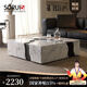 索瑞仕大理石茶幾客廳輕奢高級感現(xiàn)代簡約網(wǎng)紅創(chuàng)意設(shè)計師款河流方形茶幾 大花白大理石【河流茶幾】 130cm*70cm*30cm【長方形茶幾】