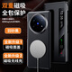 超甲度適用vivoxfold5手機殼智能視窗磁吸翻蓋皮套XFold5鉸鏈全包防摔保護套磁吸無(wú)線(xiàn)充高級感男女款外殼 【羽紗黑】磁吸翻蓋皮套 vivo x fold5