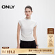 ONLY2025春季新款百搭舒適純色修身顯瘦小高領(lǐng)T恤女|125101013 S00 白色 L
