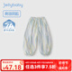 JELLYBABY女童夏季防蚊褲2025新款兒童薄款長(cháng)褲夏款大童卡通休閑褲寶寶褲子 藍綠色 【防蚊抗菌】 110 CM