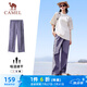 駱駝（CAMEL）速干工裝女褲戶外登山旅行休閑梭織長褲 J25BAYL6079 拂袖紫 M