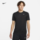 耐克男子速干訓(xùn)練T恤秋季新款針織柔軟官方NIKE DRI-FIT DX0990 010黑/亞銀 XL