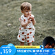 OAK FAMILY夏季新品寶寶短袖套裝男孩女孩全棉舒適清爽童裝寶寶衣服小童上衣 小蘋果 90 cm