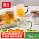 富光玻璃杯水杯子茶杯具涼水杯牛奶啤酒果汁杯子耐高溫馬克杯家居館
