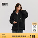 森馬（Semir）森馬外套女仿羊羔毛搖粒絨雙面穿連帽重磅夾克24新款109724108002