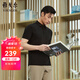 雅戈爾（YOUNGOR）POLO男士春夏青年男短袖POLO衫漢麻抗菌polo衫合款 VSHM533109ACA黑色 L
