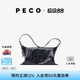 PECO929枕頭包單肩真皮通勤斜挎大容量質(zhì)感通勤包七夕情人節(jié)禮物 經(jīng)典黑頭層熔巖油蠟牛皮現(xiàn)貨