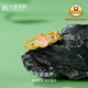中鑫珠寶古法黃金葫蘆戒指花絲琺瑯足金鑲嵌芙蓉石水晶戒指首飾女節(jié)日禮物 金重5克