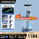 九牧（JOMOO）官方花灑淋浴套裝鋼琴按鍵大置物臺淋浴噴頭精銅淋浴空氣增壓自潔 S2-【冷熱款】槍灰色數(shù)顯氛圍燈
