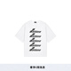 WE11DONE中性男女同款經(jīng)典字母logo印花時尚休閑圓領(lǐng)T恤寬松 白色 XS