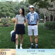 TOMMY HILFIGER夏季女萊賽爾微彈條紋腰帶直筒商務(wù)氣質(zhì)休閑半身裙短裙38478 藏青色DW5 S 34