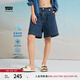 Levi's李維斯冰酷系列25年春夏新款女士美式防曬時(shí)尚牛仔短褲涼感 藍(lán)色 26