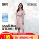 森馬（Semir）牛仔連衣裙女收腰翻領(lǐng)裙子2025夏涼感通勤休閑中長裙109325114021