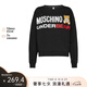 莫斯奇諾（moschino）女士純色套頭衛(wèi)衣圓領(lǐng)ZU A1709 9006 黑色 S