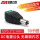 安保力科 監控電源12VDC公接頭5.5*2.1攝像機端子公頭（10個(gè)裝）